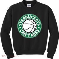Starbuckets Can't Miss Basketball Kids Sweatshirt thumb 0