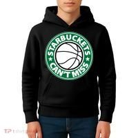 Starbuckets Can't Miss Basketball Kids Hoodie thumb 4