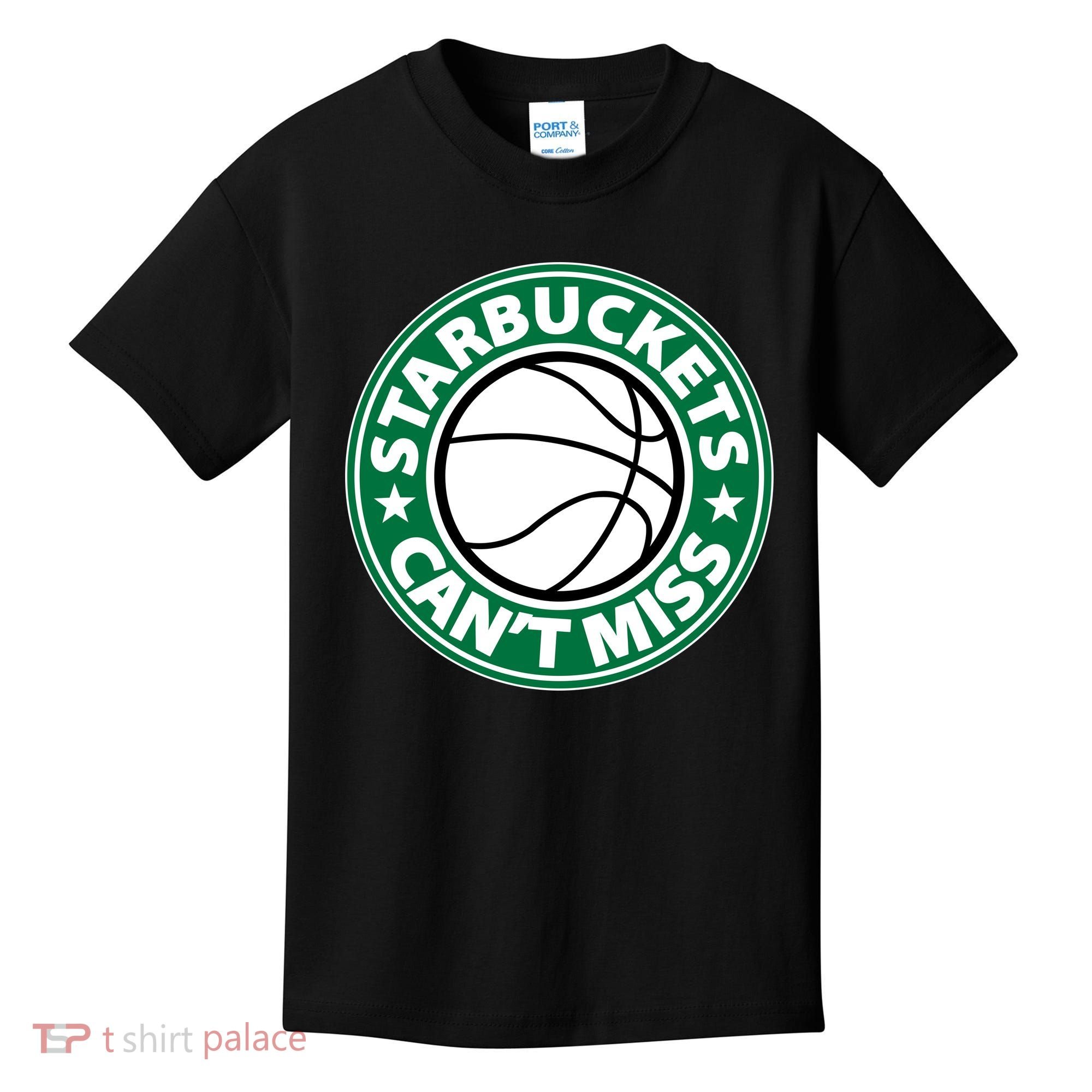 Starbuckets Can't Miss Basketball Kids T-Shirt
