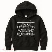Stark In The Streets Wildling In The Sheets Kids Hoodie thumb 0