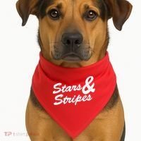 Stars And Stripes USA-Made Doggie Bandana thumb 1