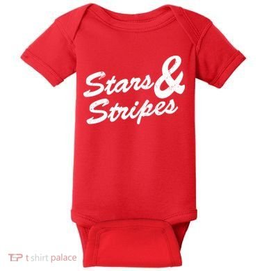 Stars And Stripes Baby Bodysuit
