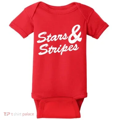 Stars And Stripes Baby Bodysuit
