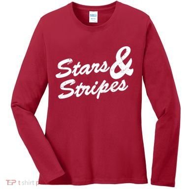 Stars And Stripes Women's Long Sleeve Shirt