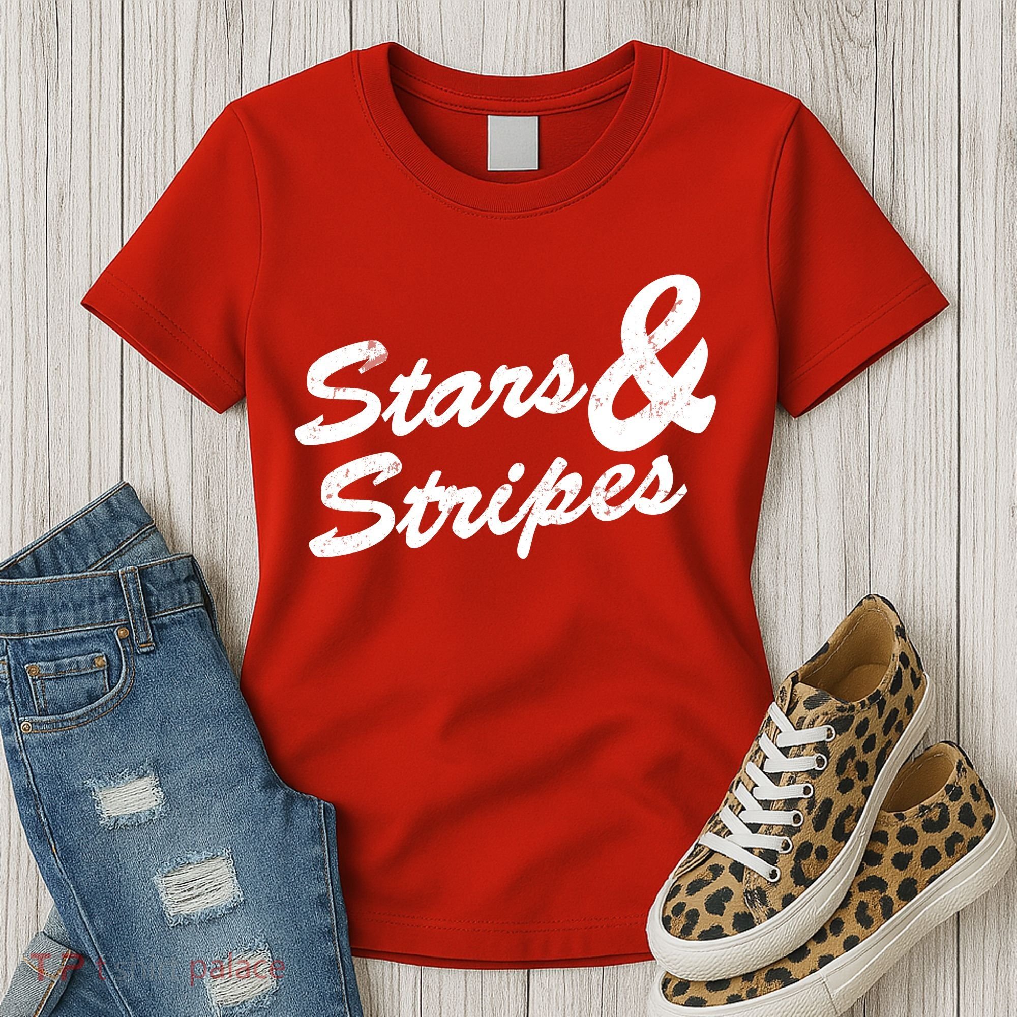 Stars And Stripes Women's T-Shirt
