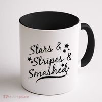 Stars Stripes And Smashed Coffee Mug thumb 1