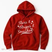 Stars Stripes And Smashed Hoodie thumb 0
