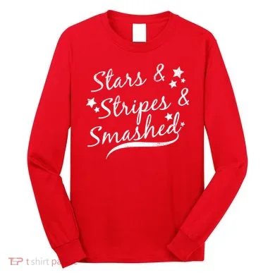 Stars Stripes And Smashed Long Sleeve Shirt