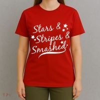 Stars Stripes And Smashed T-Shirt thumb 4