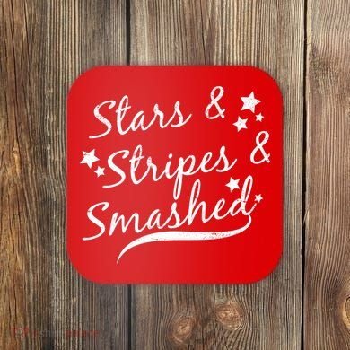 Stars Stripes And Smashed Coaster