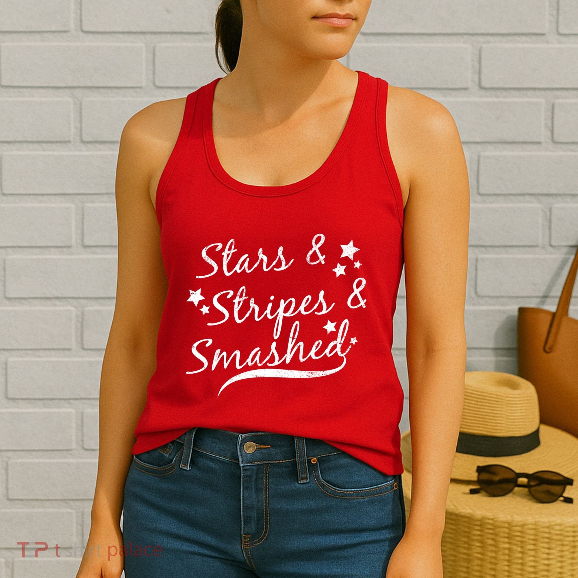 Stars Stripes And Smashed Women's Tank Top