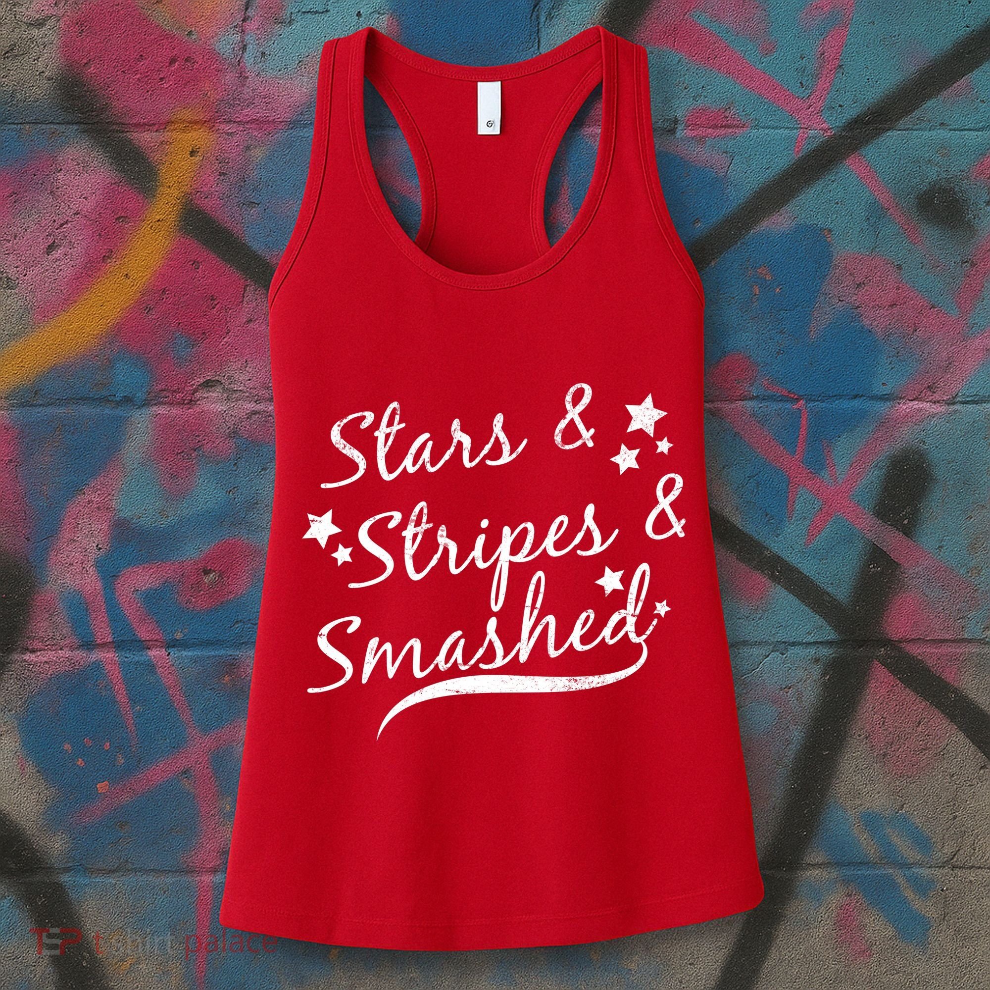 Stars Stripes And Smashed Women's Tank Top