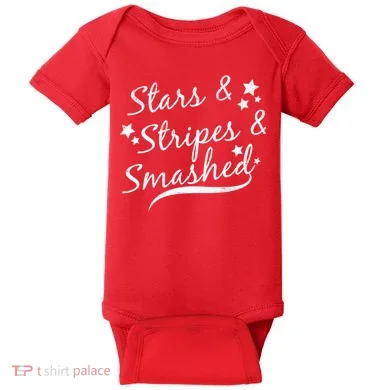 Stars Stripes And Smashed Baby Bodysuit