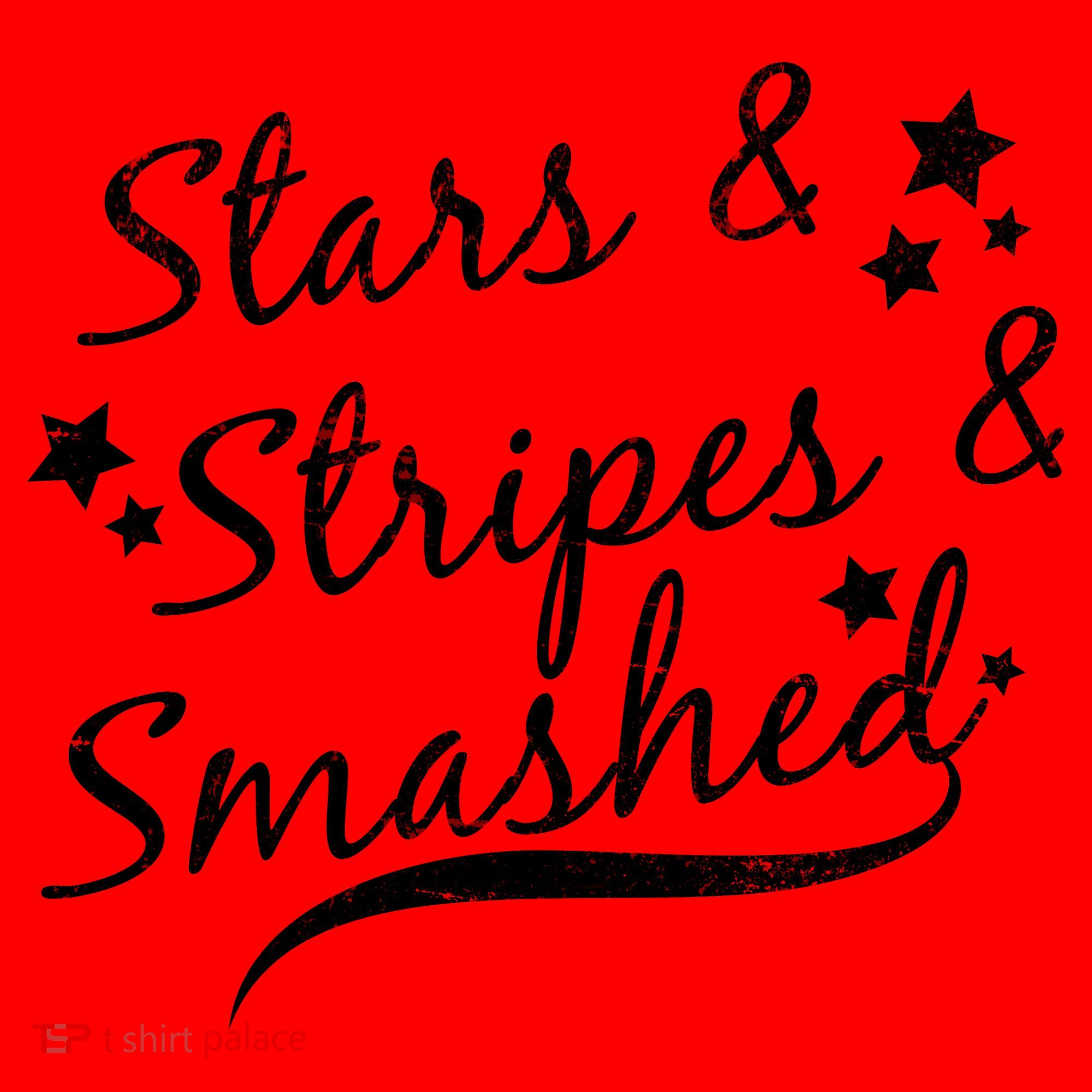 Stars Stripes And Smashed Santa Hat