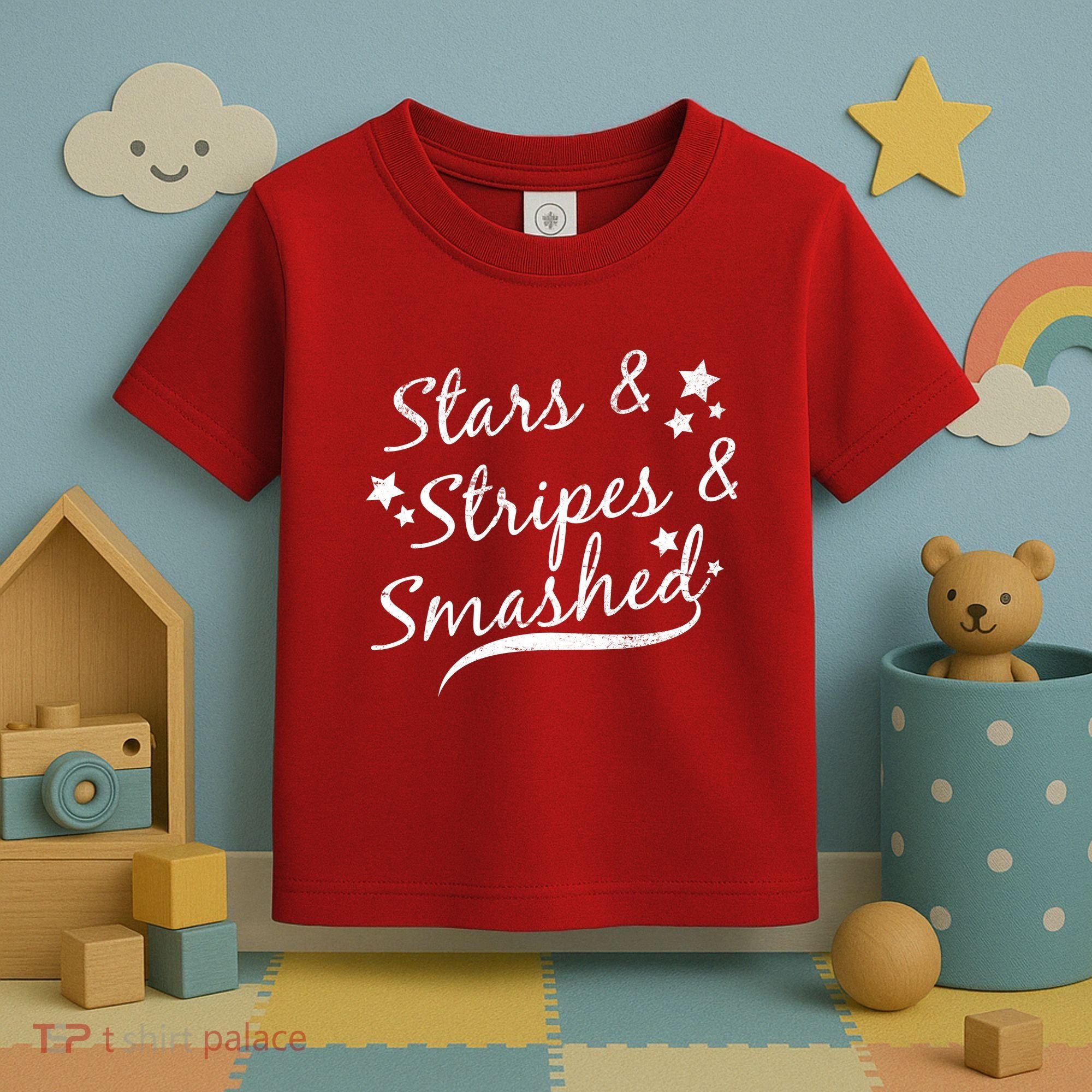 Stars Stripes And Smashed Toddler T-Shirt