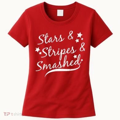 Stars Stripes And Smashed Women's T-Shirt