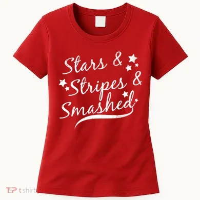 Stars Stripes And Smashed Women's T-Shirt