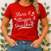 Stars Stripes And Smashed Women's T-Shirt thumb 2