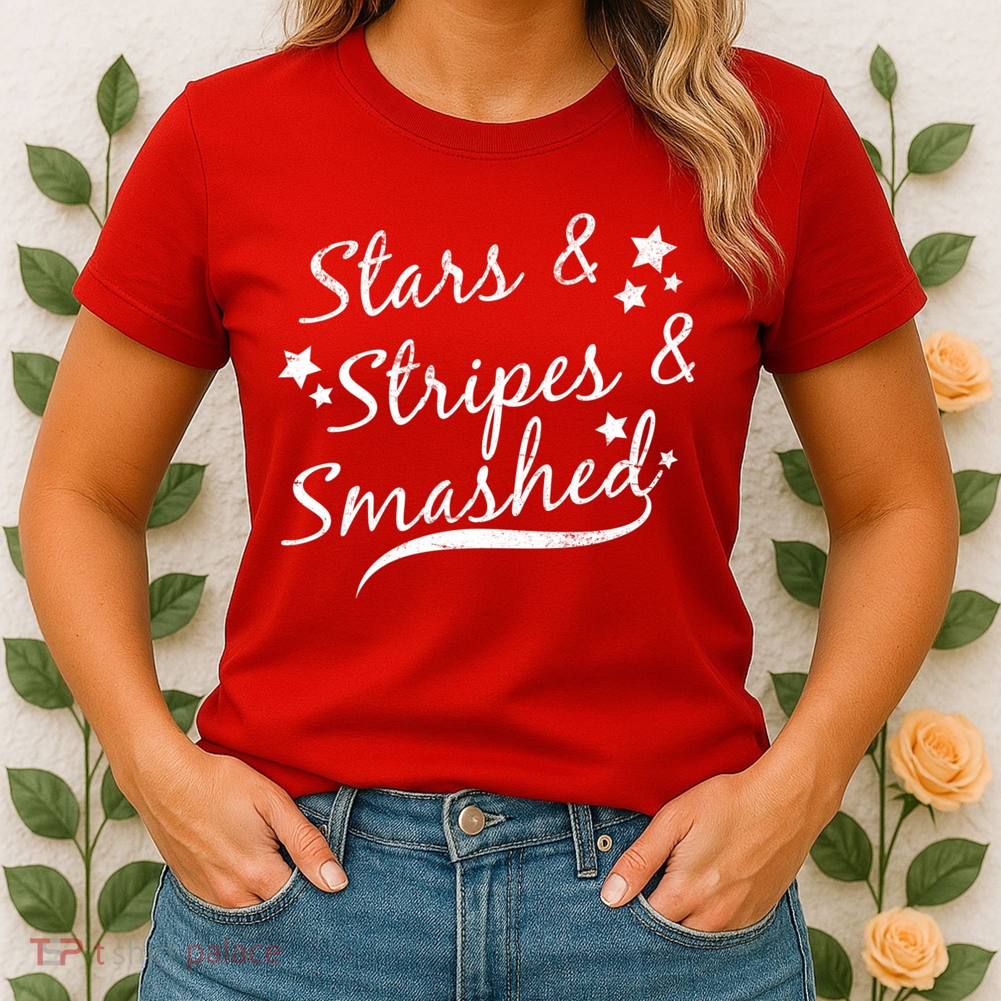 Stars Stripes And Smashed Women's T-Shirt