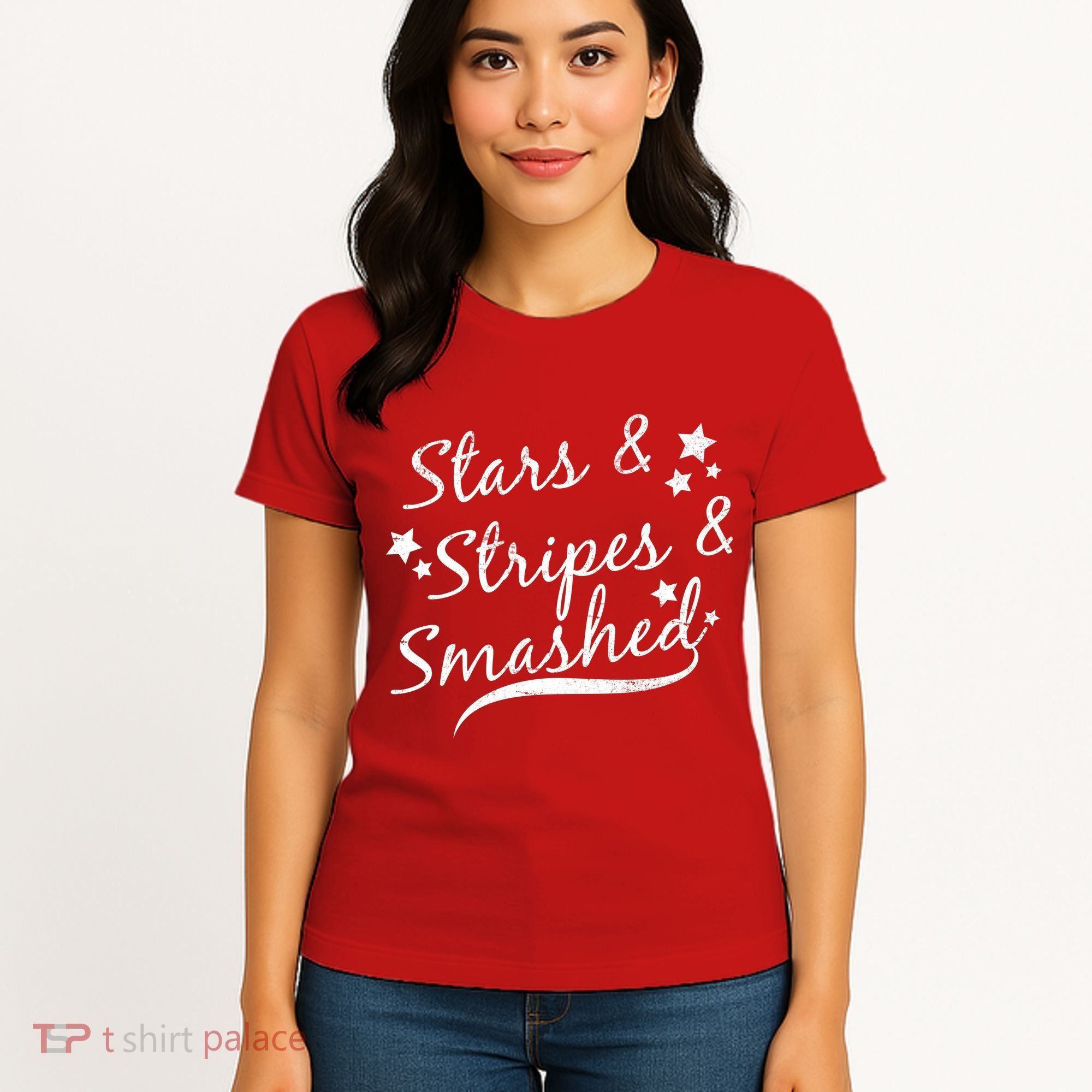 Stars Stripes And Smashed Women's T-Shirt