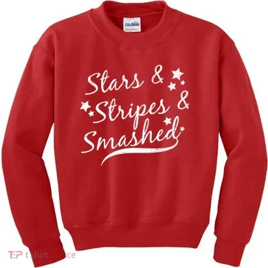 Stars Stripes And Smashed Kids Sweatshirt
