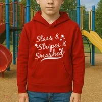 Stars Stripes And Smashed Kids Hoodie thumb 2