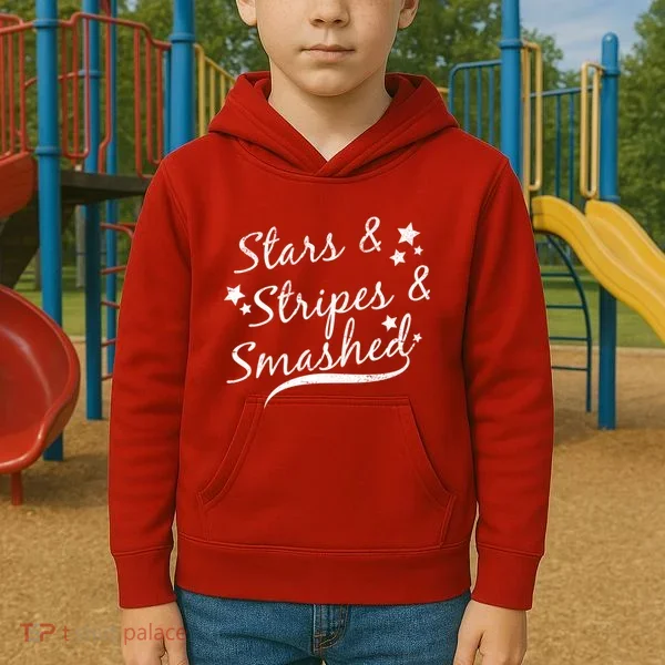 Stars Stripes And Smashed Kids Hoodie