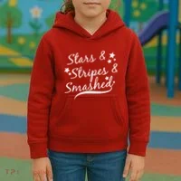 Stars Stripes And Smashed Kids Hoodie thumb 3