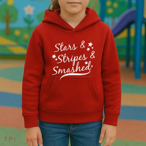 Stars Stripes And Smashed Kids Hoodie