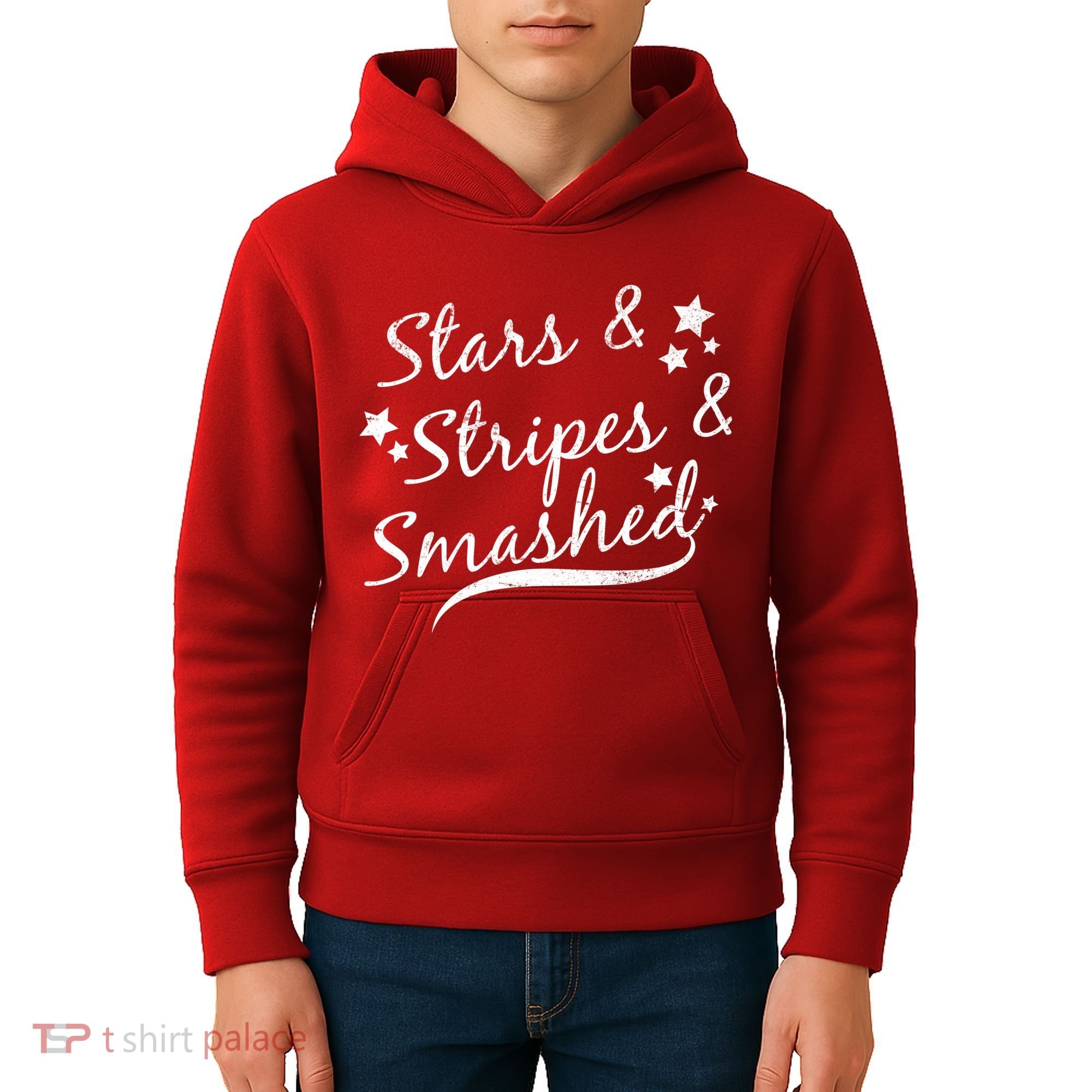 Stars Stripes And Smashed Kids Hoodie