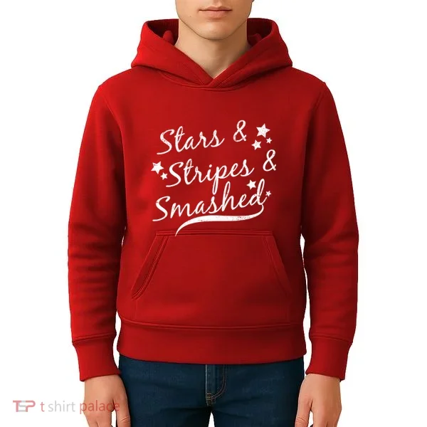 Stars Stripes And Smashed Kids Hoodie
