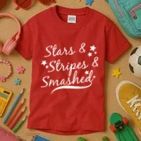 Stars Stripes And Smashed Kids T-Shirt thumb 3