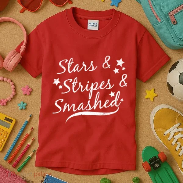 Stars Stripes And Smashed Kids T-Shirt