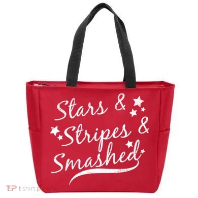 Stars Stripes And Smashed Tote Bag