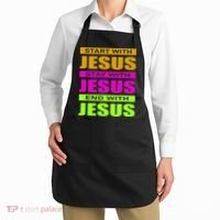 Start Stay End With Jesus Apron thumb 2