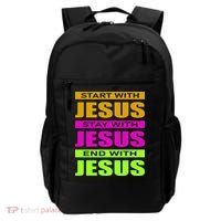 Start Stay End With Jesus Backpack thumb 0