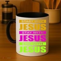 Start Stay End With Jesus Coffee Mug thumb 4