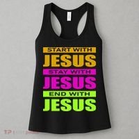 Start Stay End With Jesus Women's Tank Top thumb 3