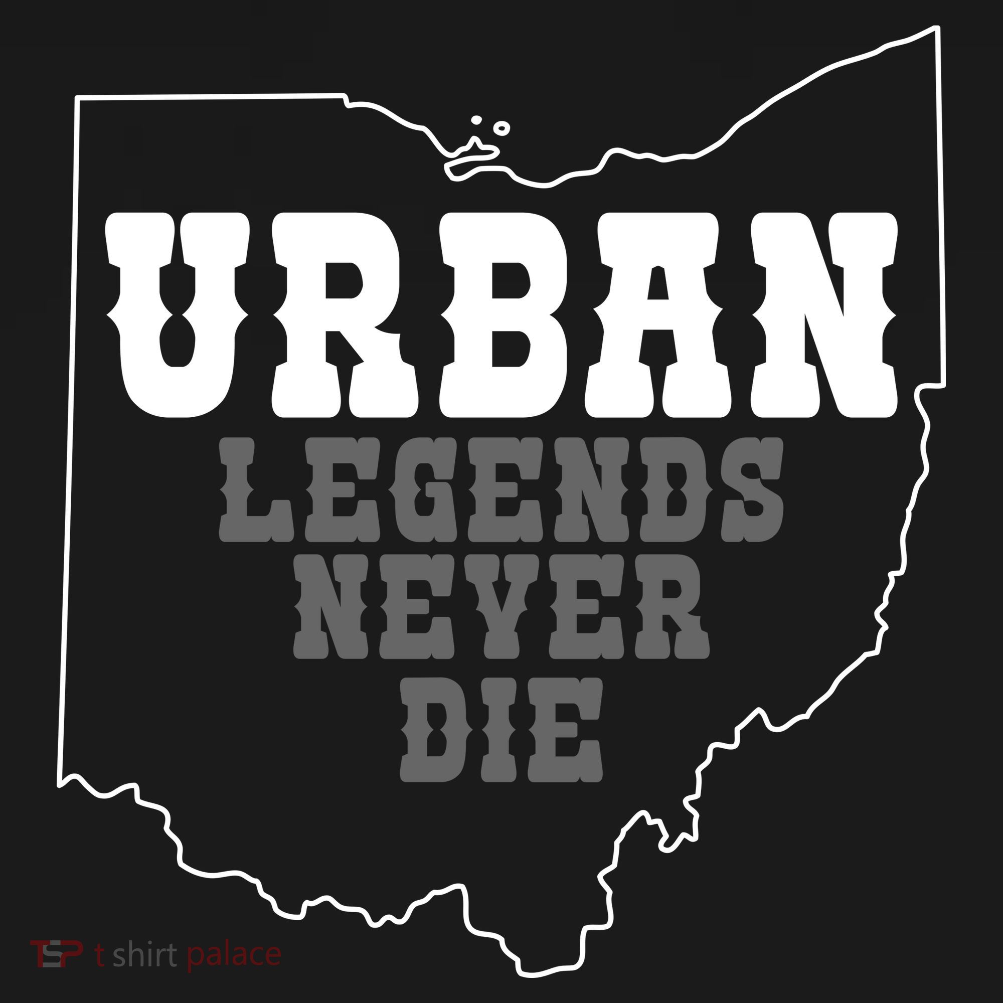 State Of Ohio Urban Legends Never Die Women's Hoodie