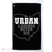 State Of Ohio Urban Legends Never Die Golf Towel thumb 0