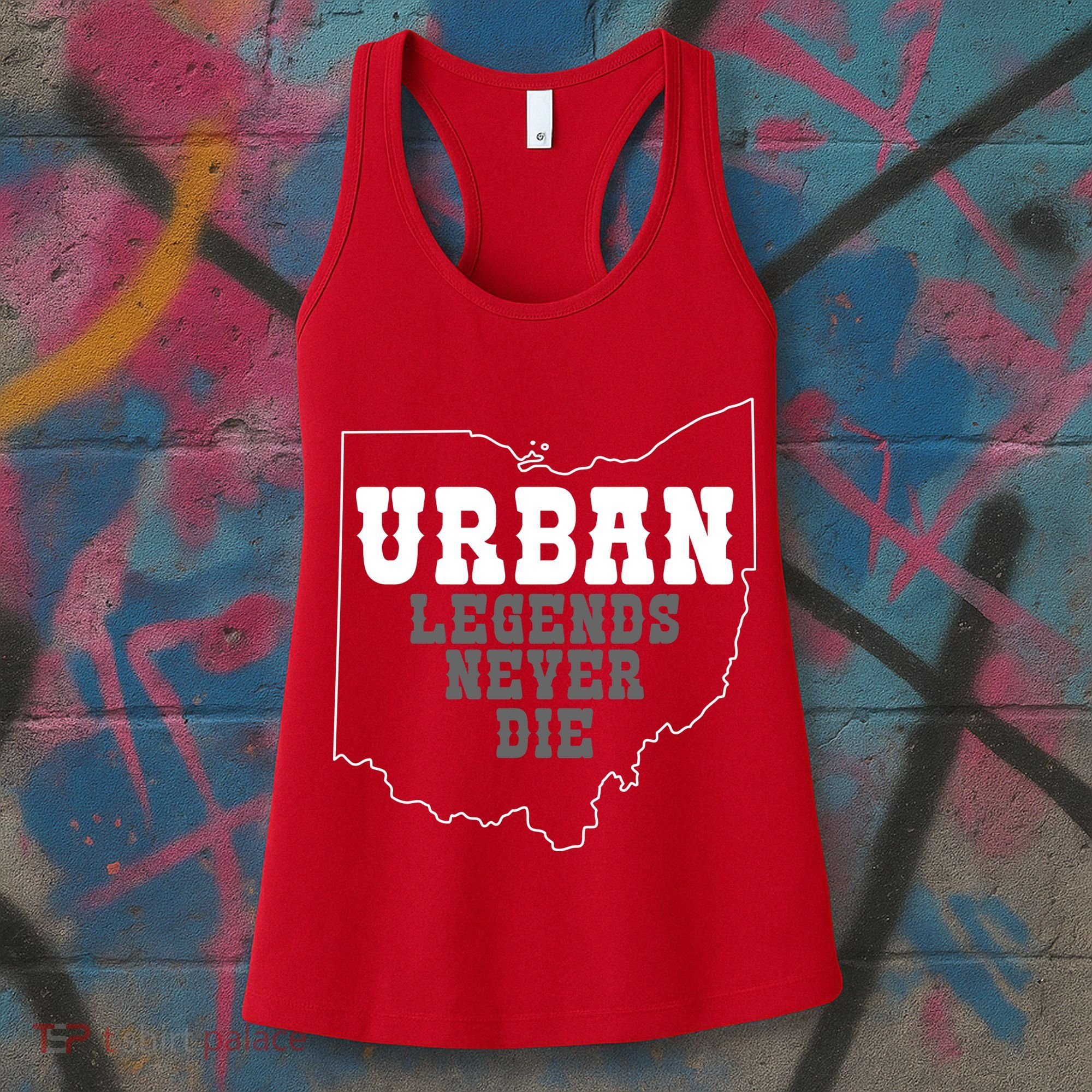 State Of Ohio Urban Legends Never Die Women's Tank Top