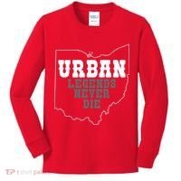 State Of Ohio Urban Legends Never Die Kids Long Sleeve Shirt thumb 0