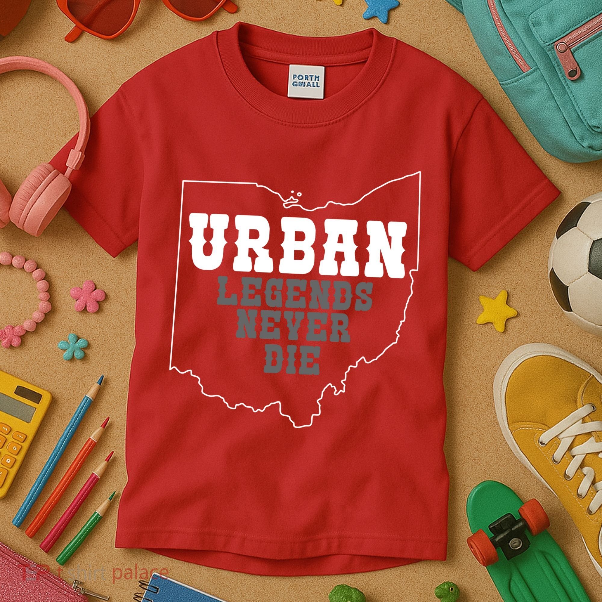 State Of Ohio Urban Legends Never Die Kids T-Shirt