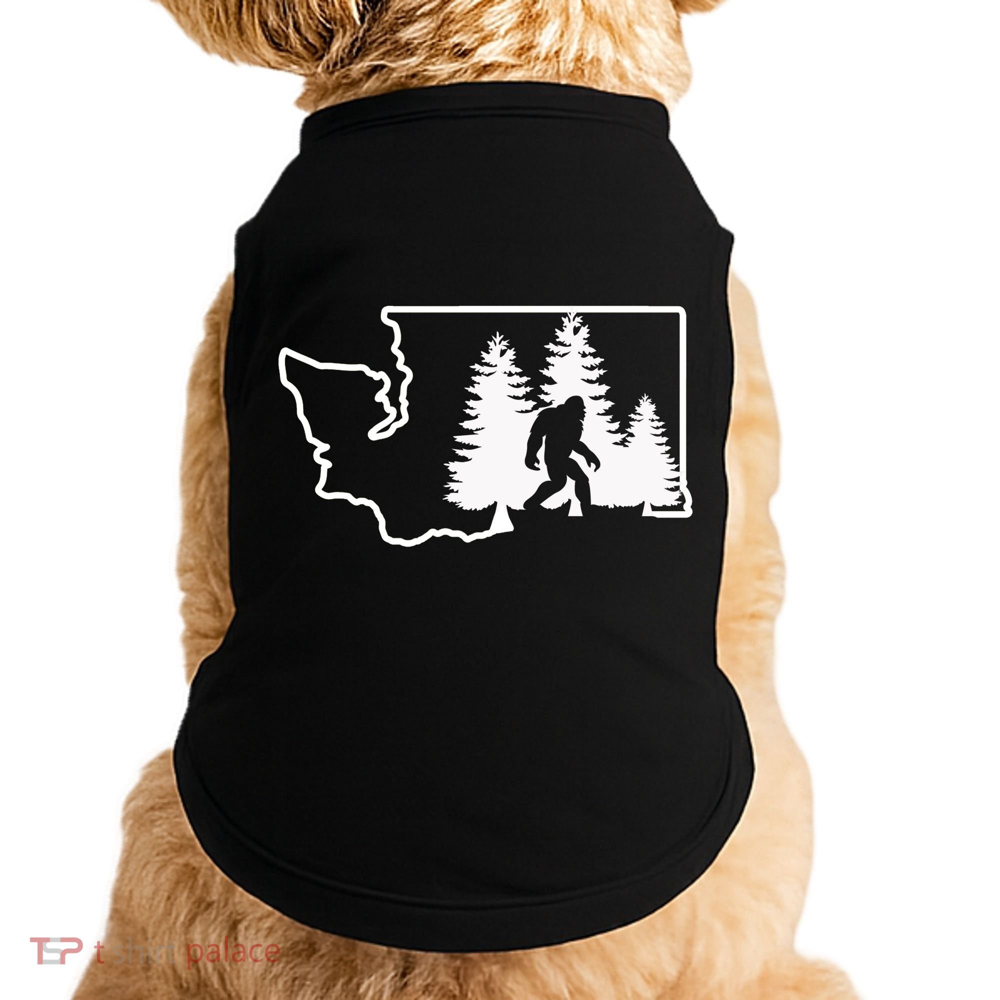 State Of Washington Big Foot Doggie Tank