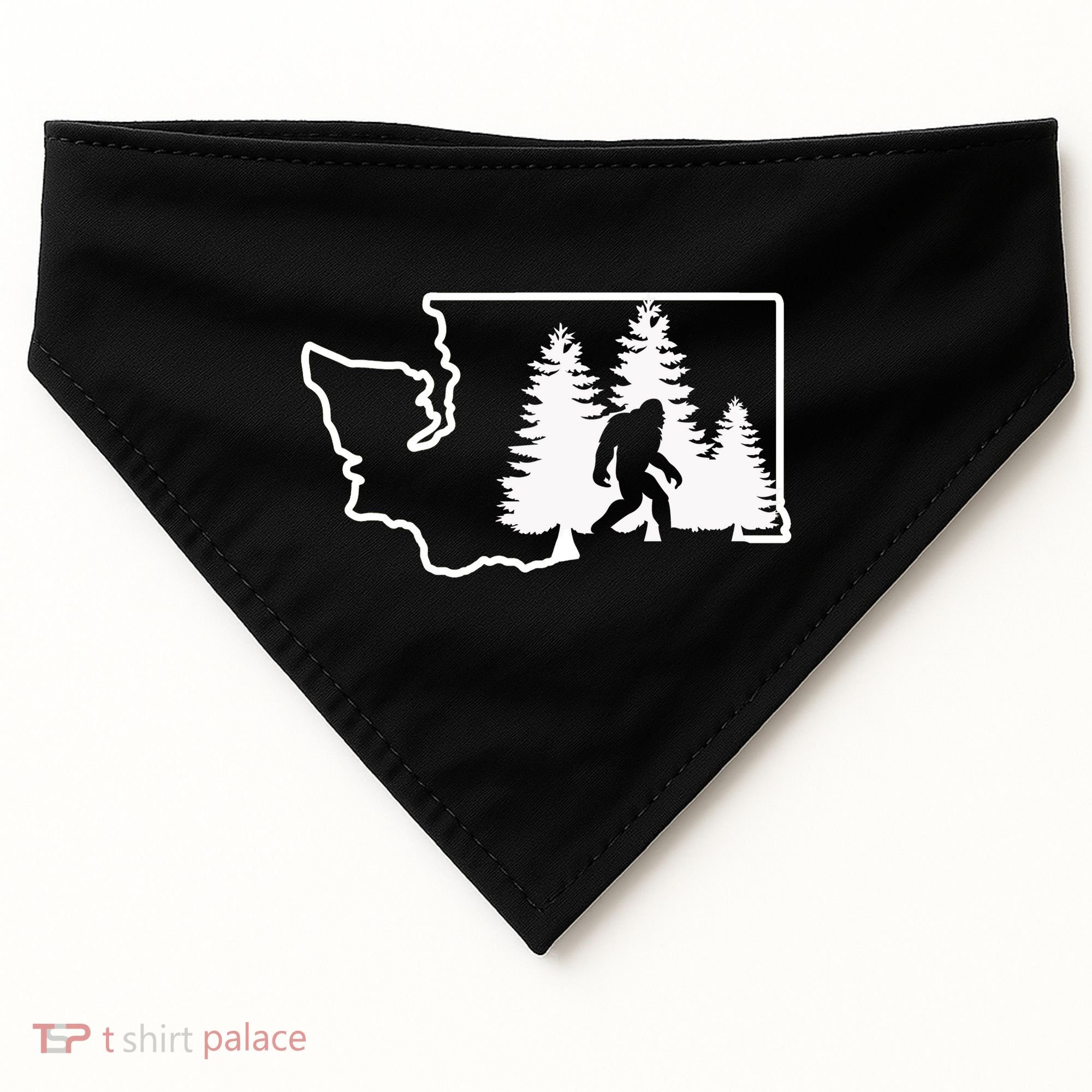 State Of Washington Big Foot USA-Made Doggie Bandana