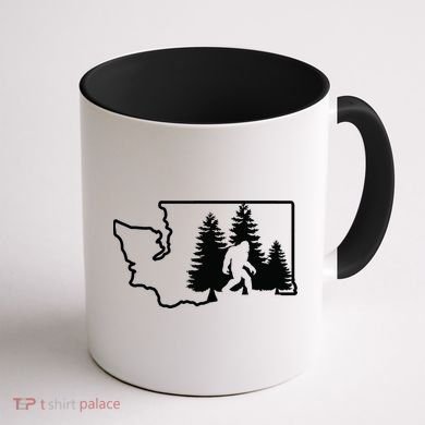State Of Washington Big Foot Coffee Mug back