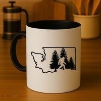 State Of Washington Big Foot Coffee Mug thumb 4