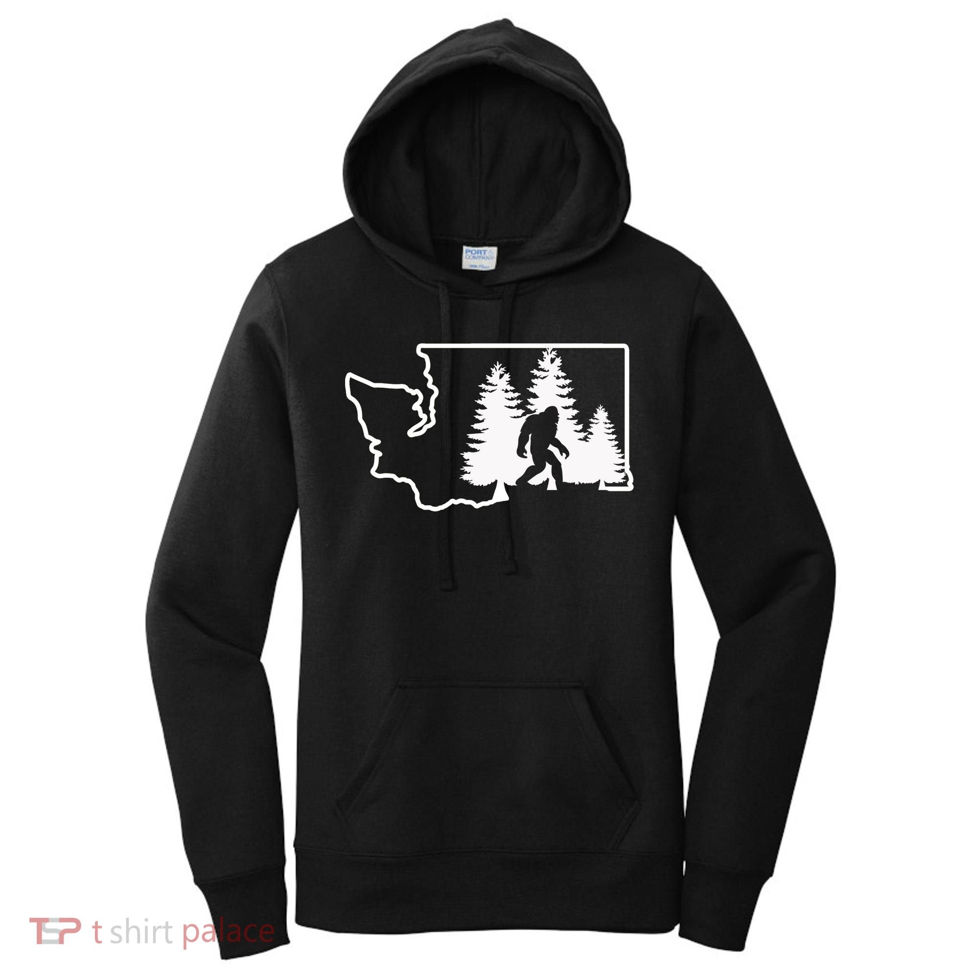 State Of Washington Big Foot Women's Hoodie