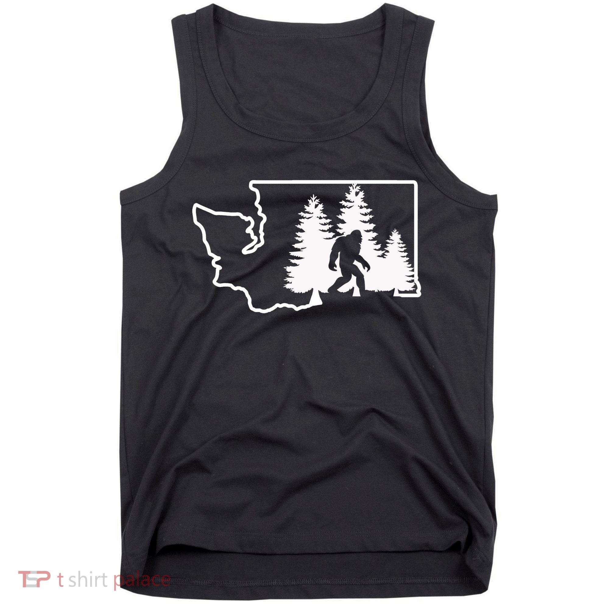 State Of Washington Big Foot Tank Top