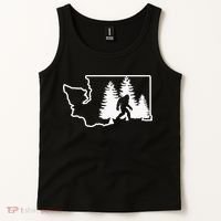 State Of Washington Big Foot Tank Top thumb 2
